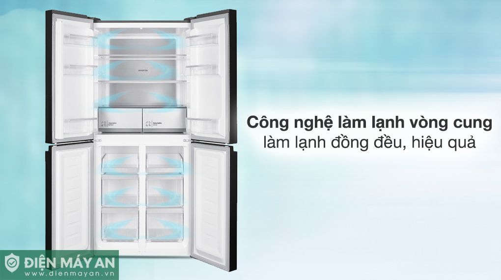 Tủ Lạnh Hitachi Inverter 466 Lít Multi Door HR4N7522DSDXVV